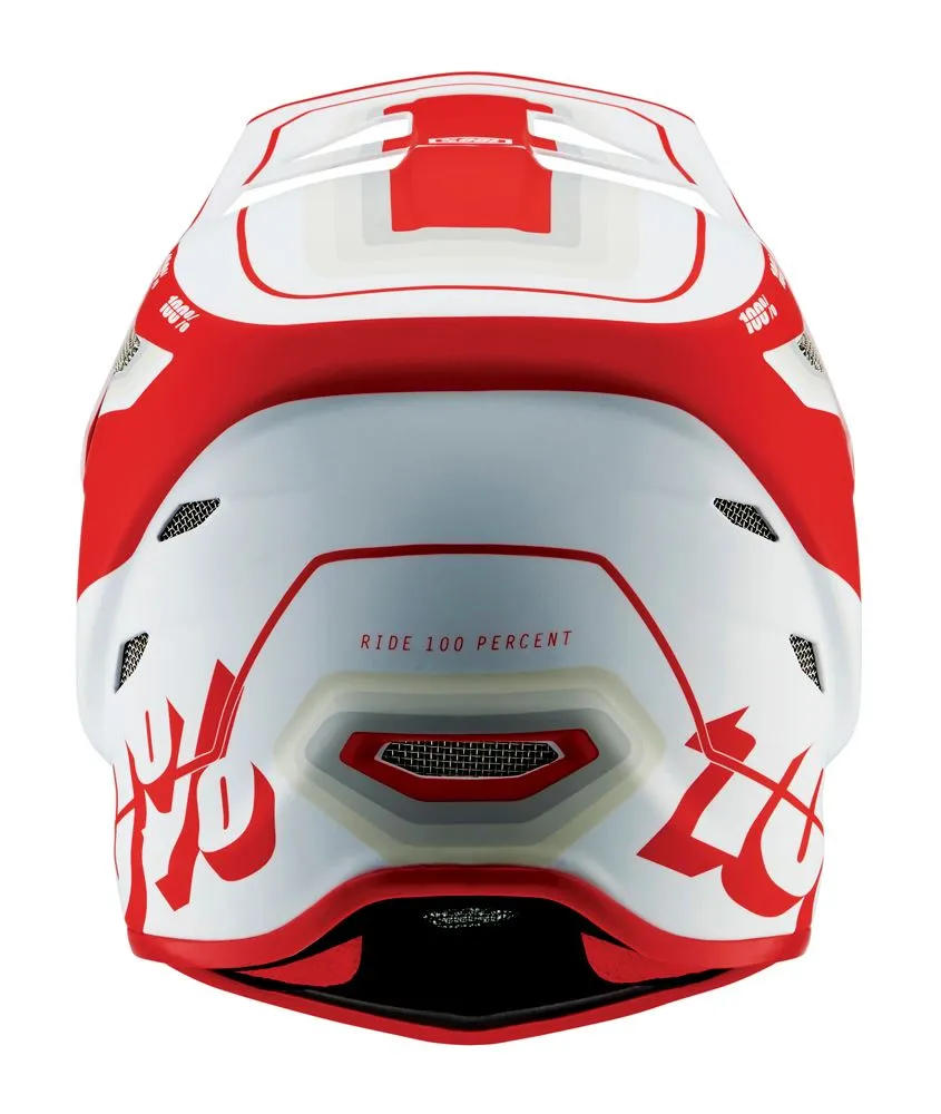 100% Status Helmet - Youth - Topenga Red-White - 2022