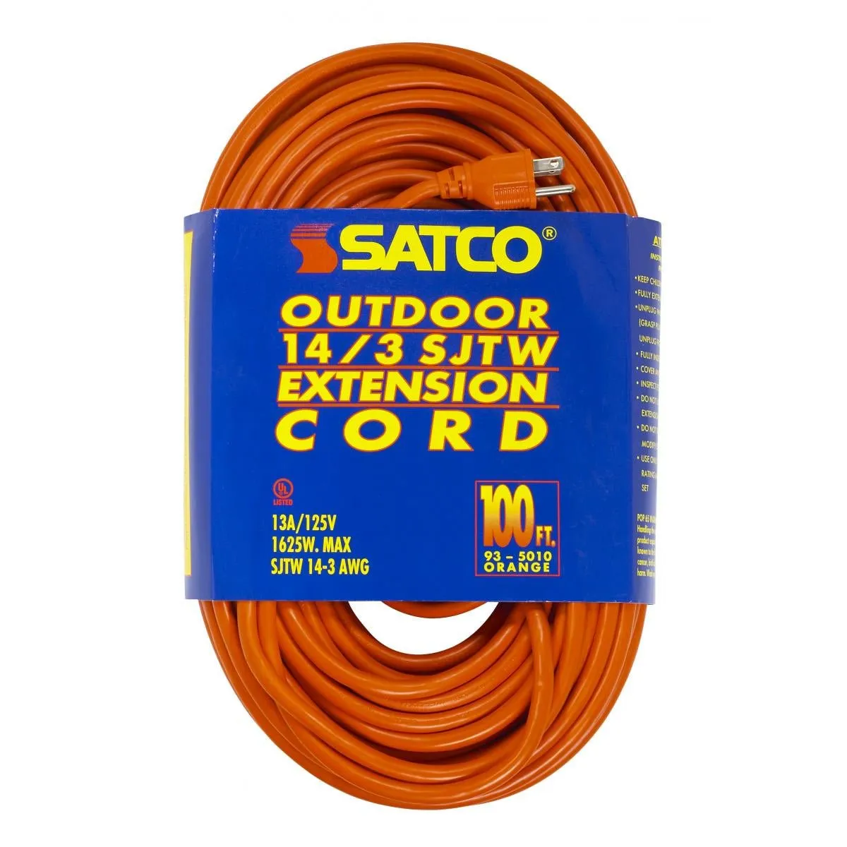 100`Heavy Duty Outdoor Extension Cord