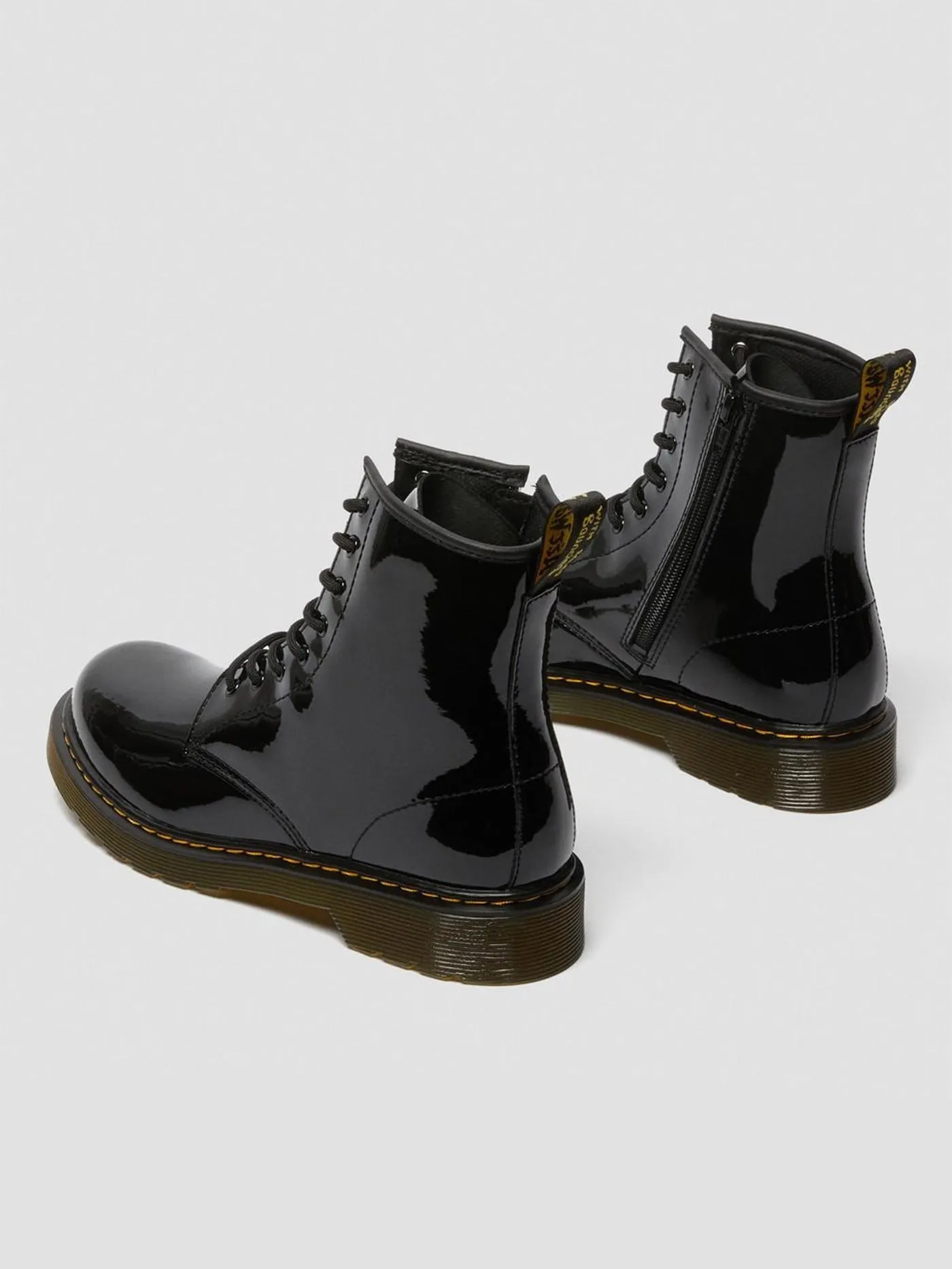 1460 Patent Lamper Black Boots (Kids)