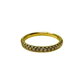 14K Gold Ring with 18 Diamonds