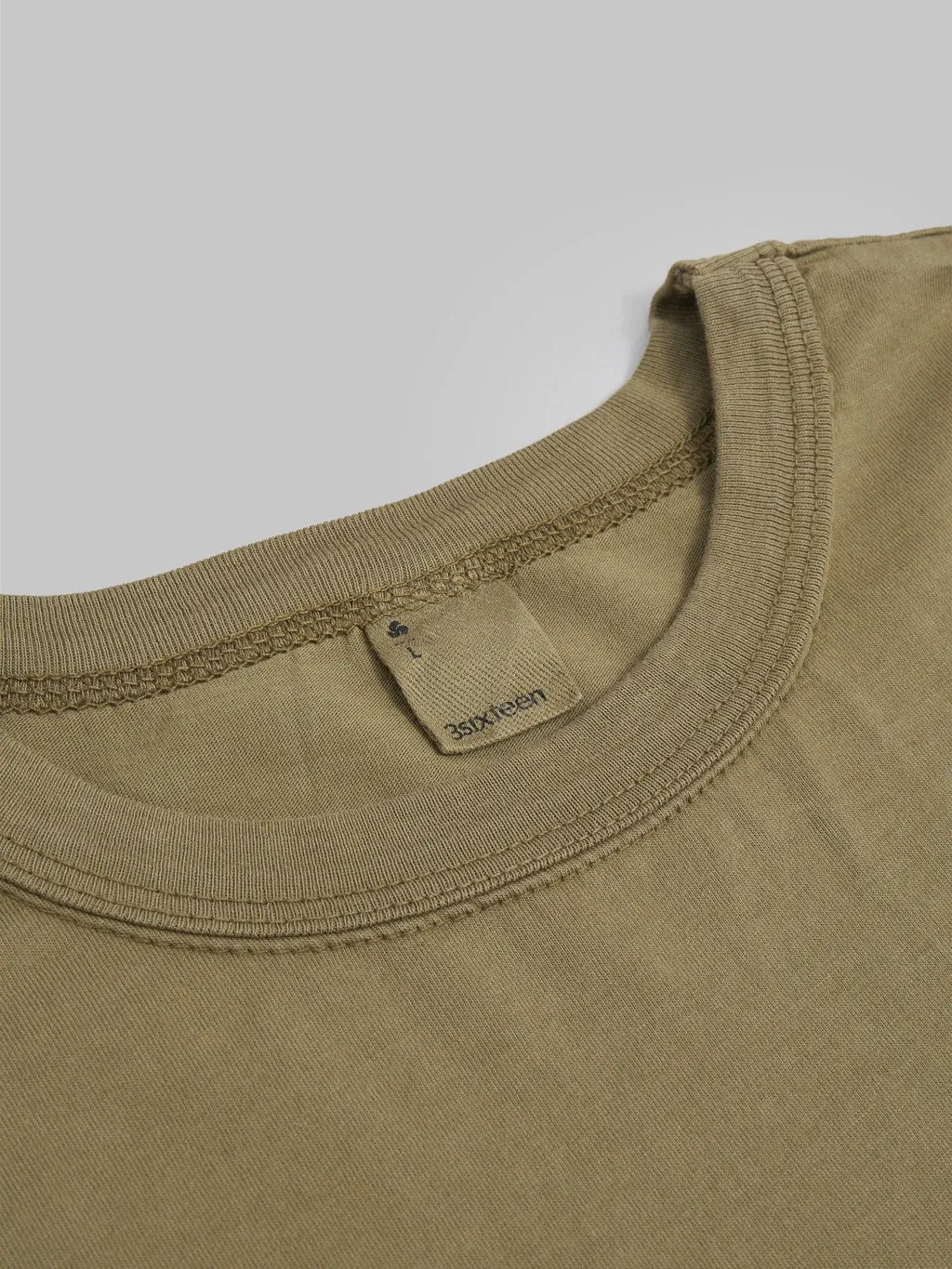 3sixteen Garment Dyed Pima T⁠-⁠shirt Military Green