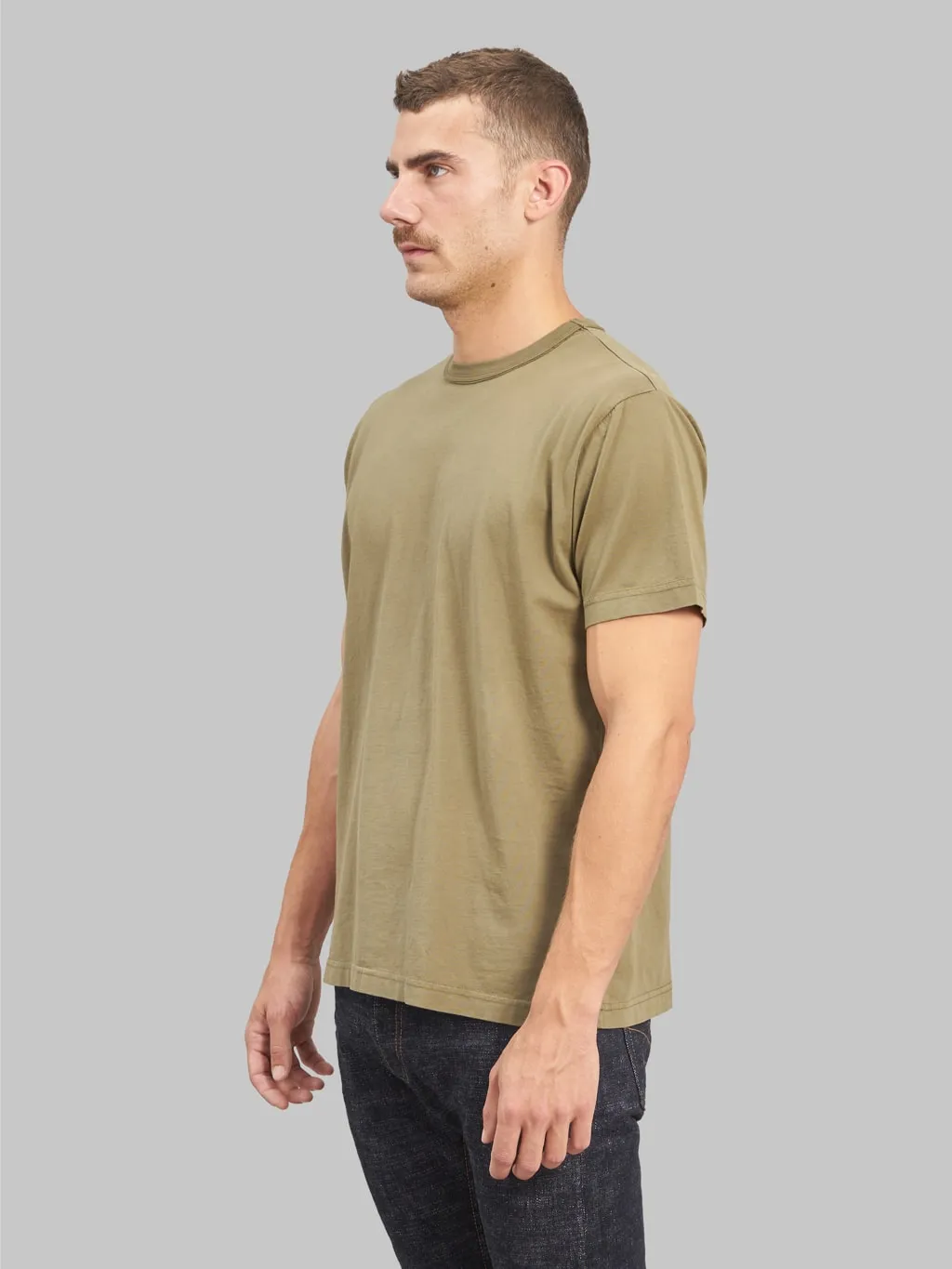 3sixteen Garment Dyed Pima T⁠-⁠shirt Military Green