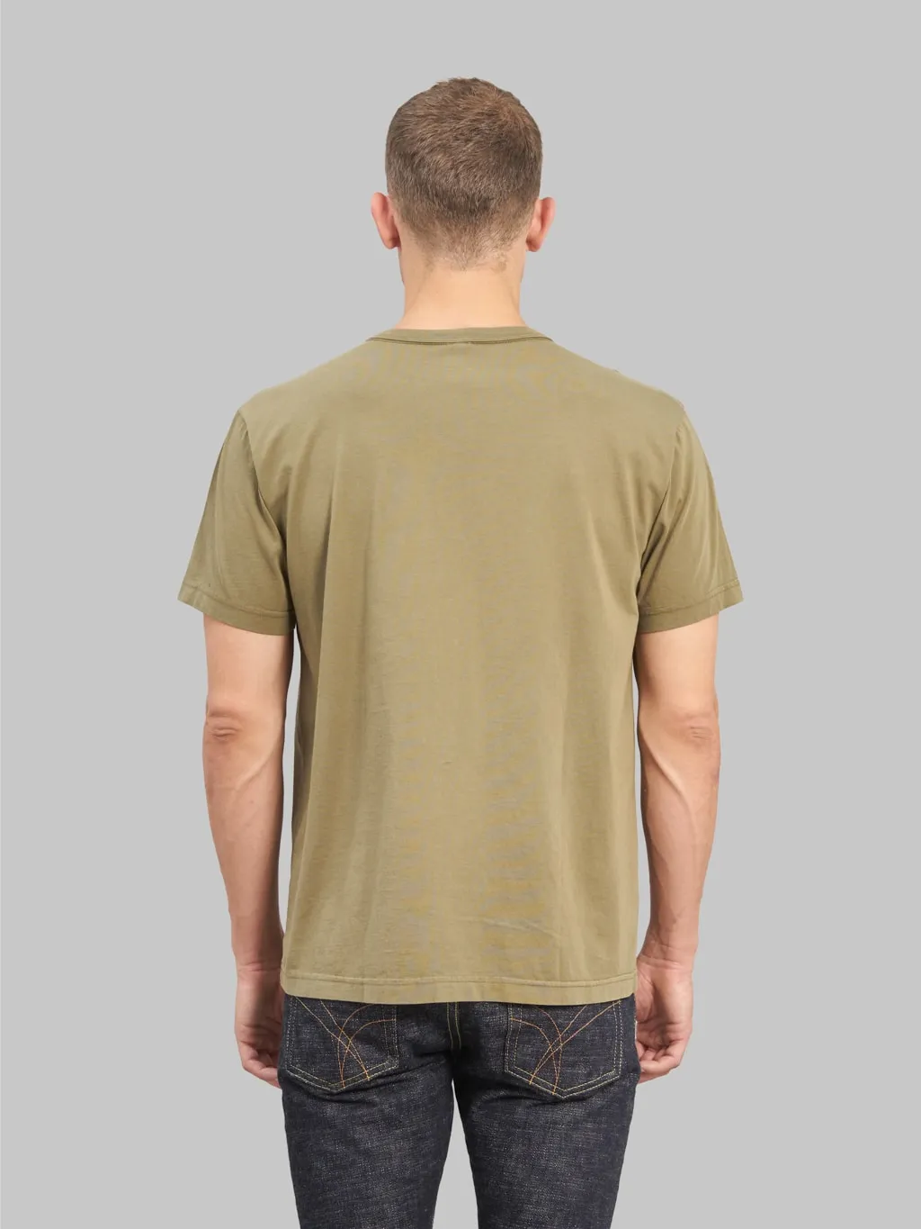 3sixteen Garment Dyed Pima T⁠-⁠shirt Military Green