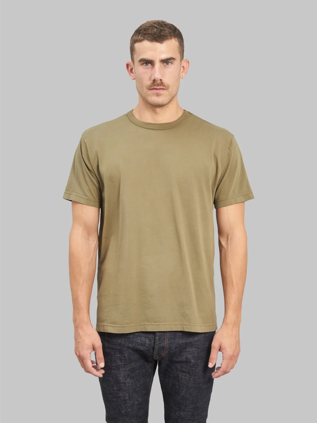 3sixteen Garment Dyed Pima T⁠-⁠shirt Military Green