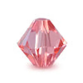 5328 Swarovski xilion bicone rose peach 6mm (10)