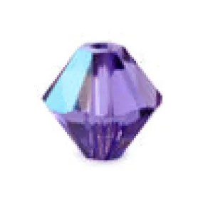 5328 Swarovski xilion bicone tanzanite AB 6mm (10)