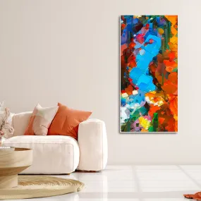 Abstract Acrylic Colorful Textured Canvas Wall Painting