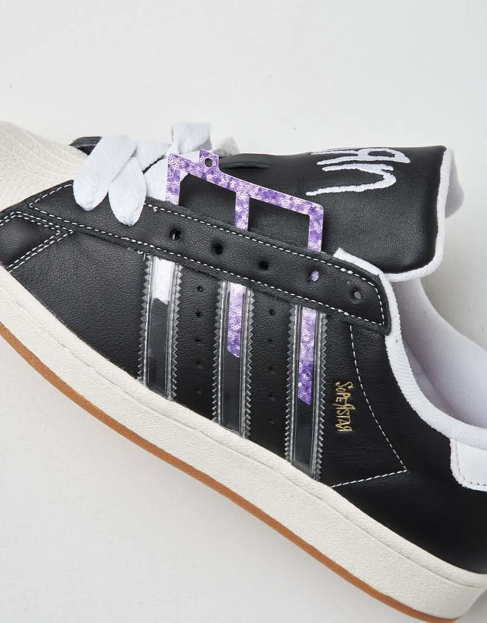 adidas x Korn Superstar Shoes - Core Black/Translucent/Better Scarlet