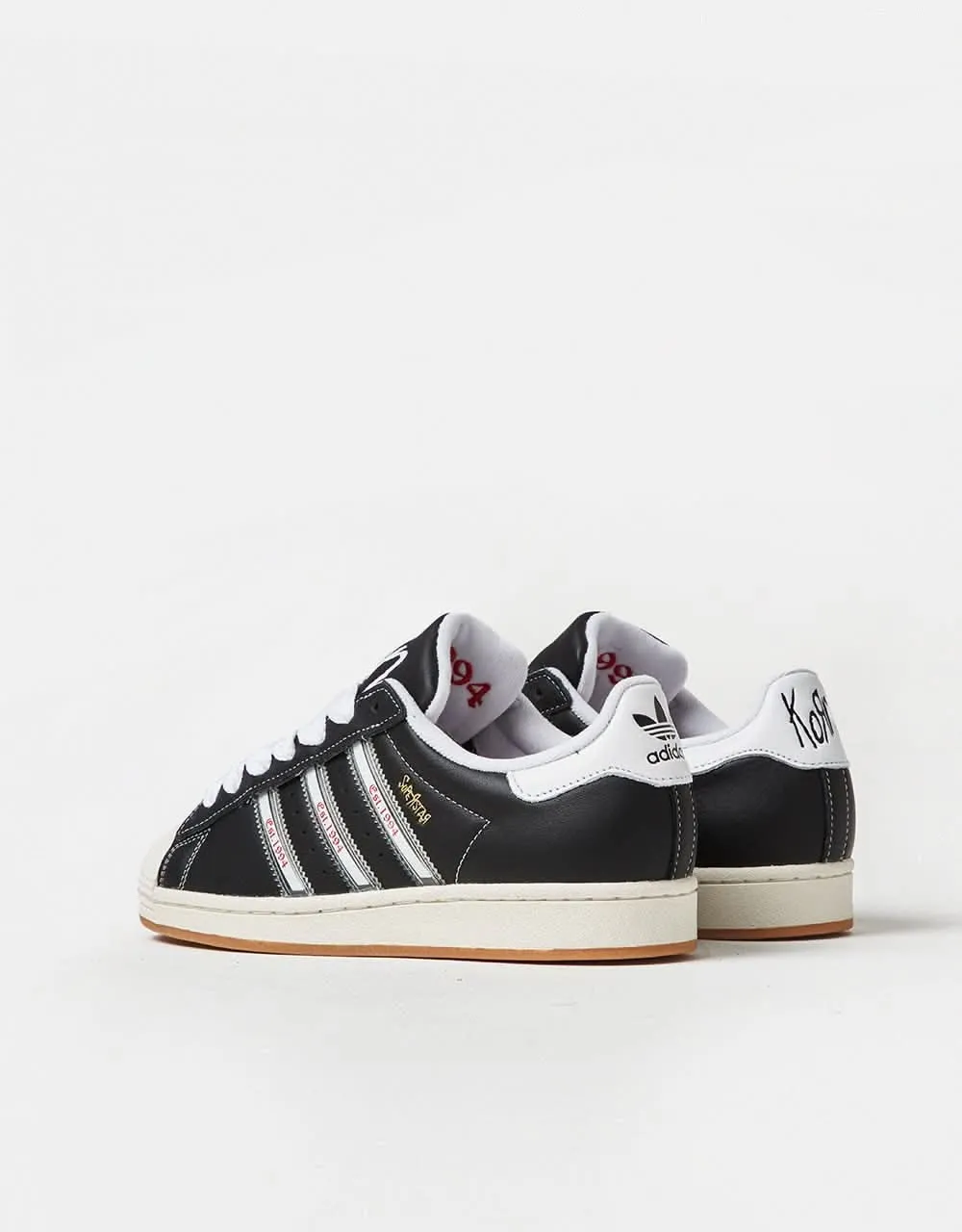 adidas x Korn Superstar Shoes - Core Black/Translucent/Better Scarlet