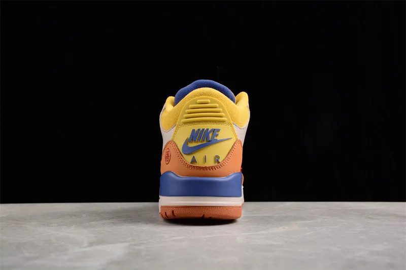 AIR JORDAN 3 RETRO GOKU BROWN/YELLOW/BEIGE/BLUE