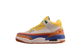 AIR JORDAN 3 RETRO GOKU BROWN/YELLOW/BEIGE/BLUE