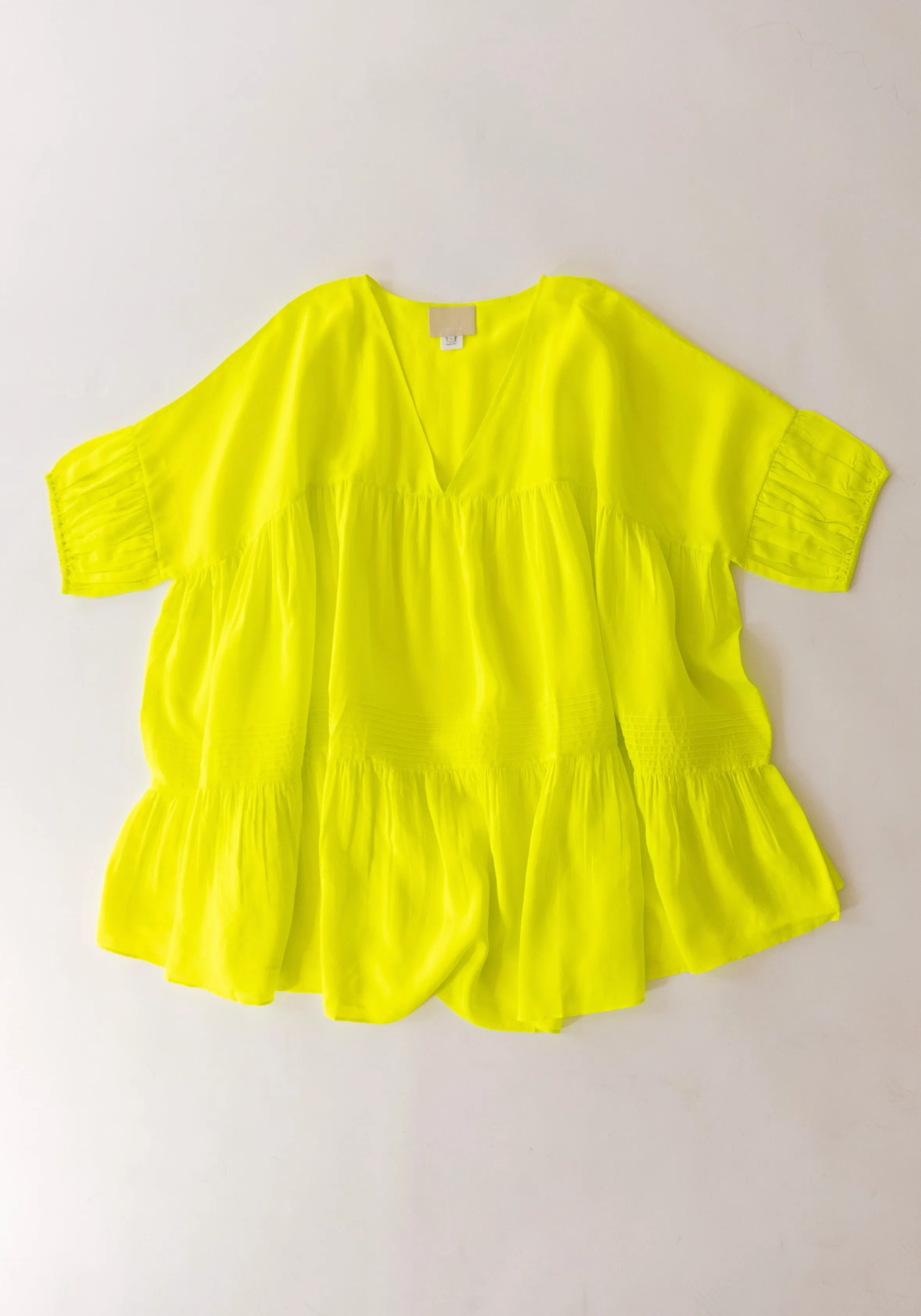 Airi Mini Dress in Fluoro Yellow