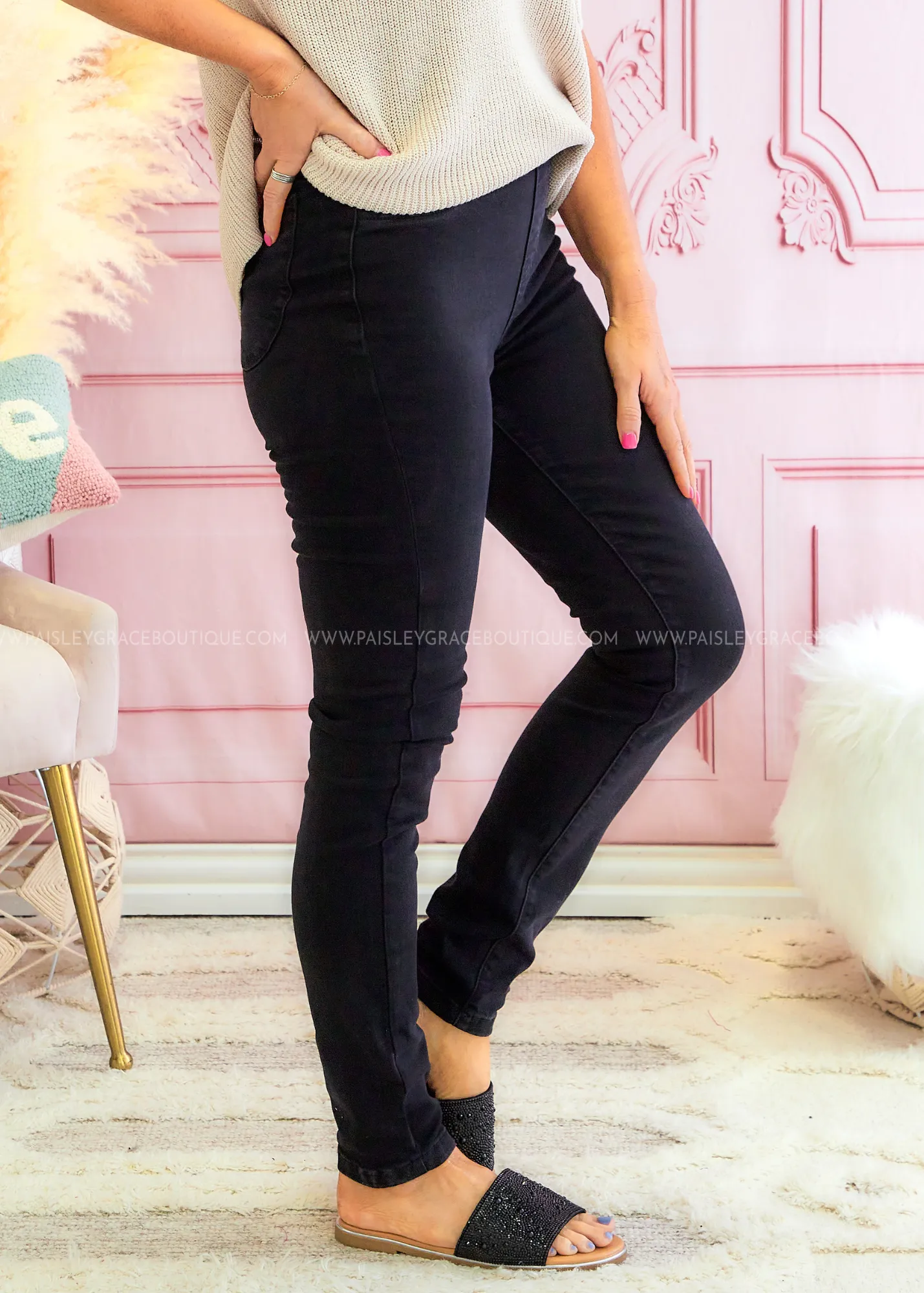 Alexa Pull On Skinny Jeans by Judy Blue