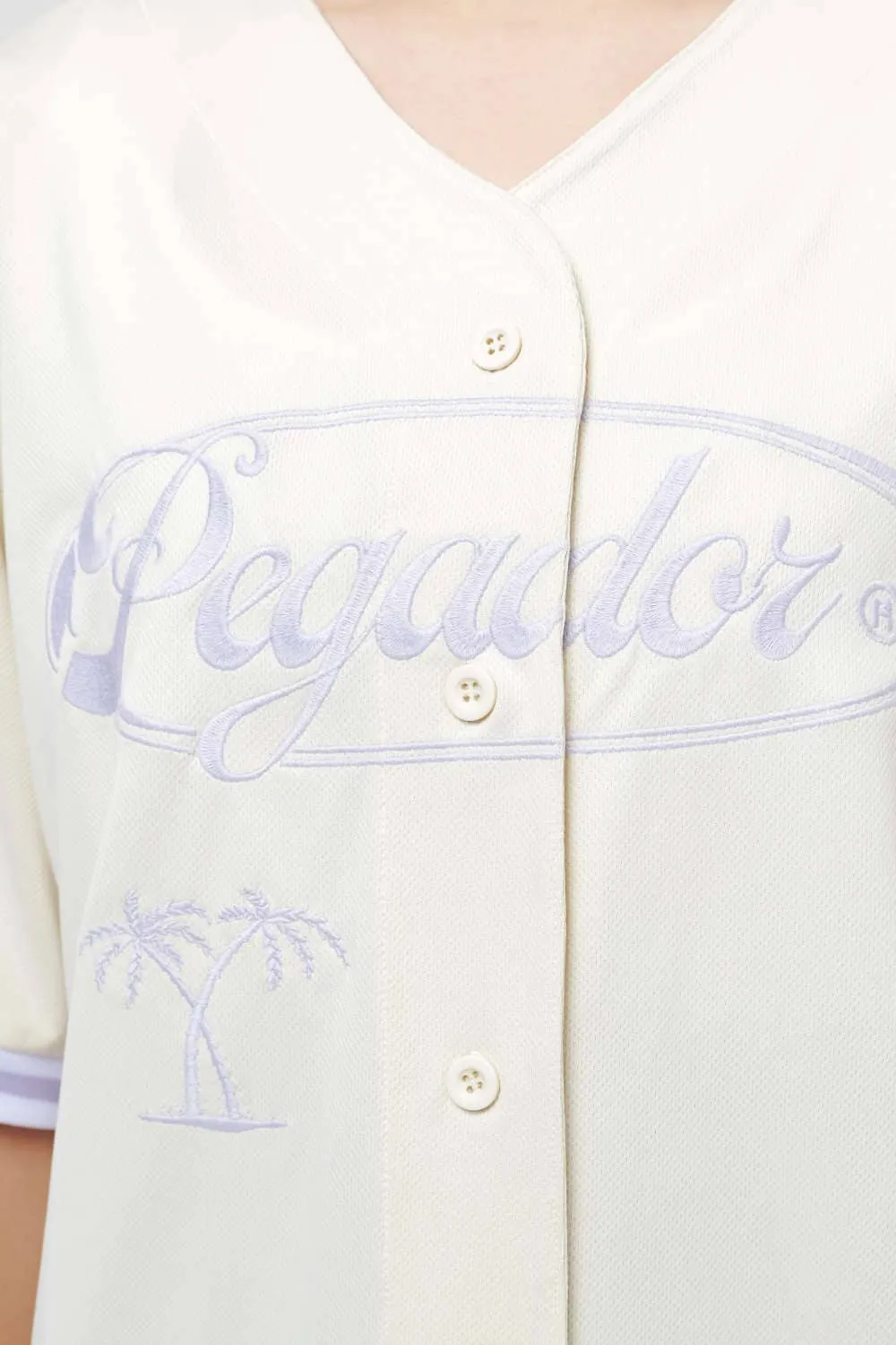 Angeles Oversize Baseball Shirt Angels Cream