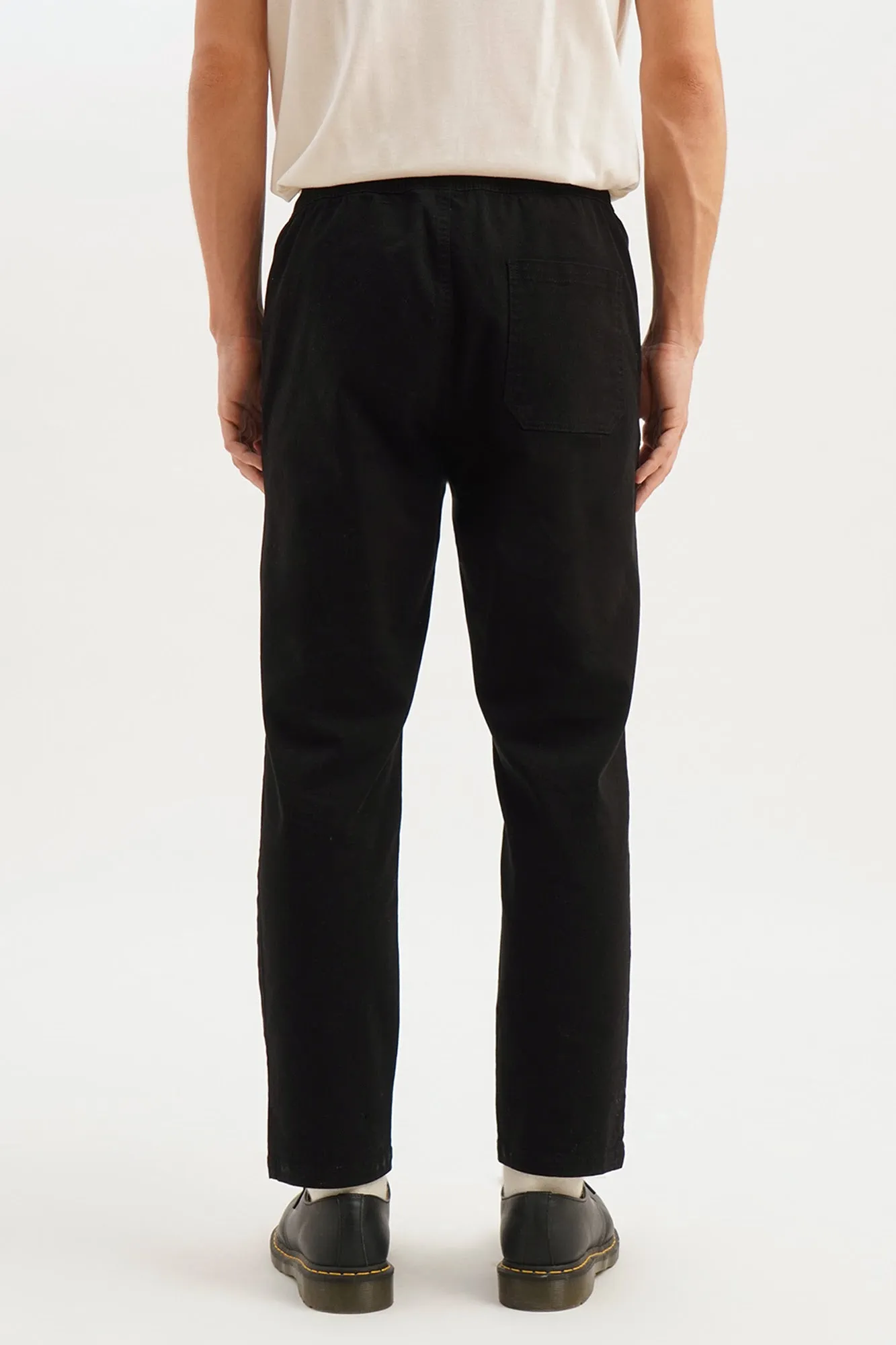 Ankle Length Pull-On Twill Trousers