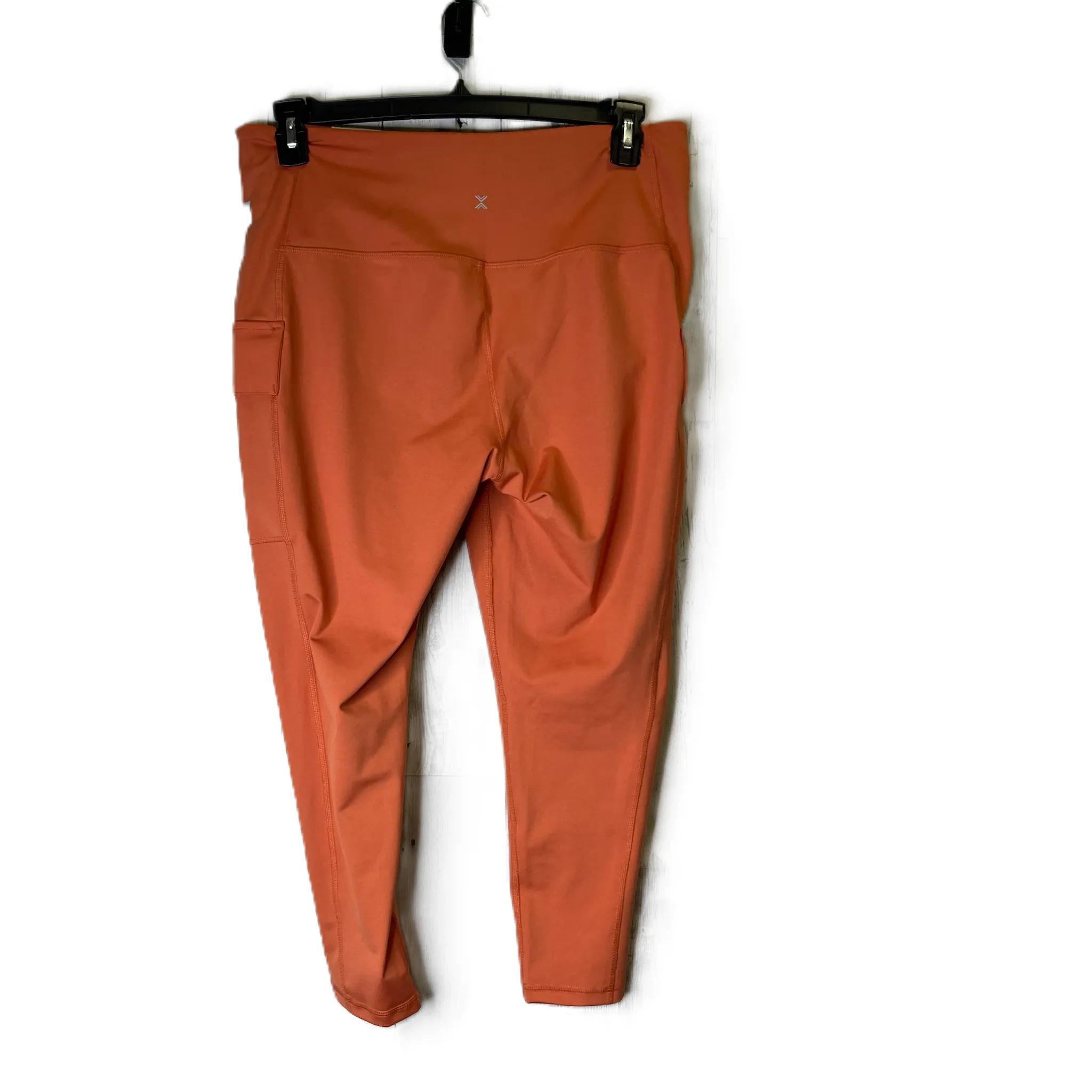 Athletic Leggings Capris By Xersion In Orange, Size: 1x