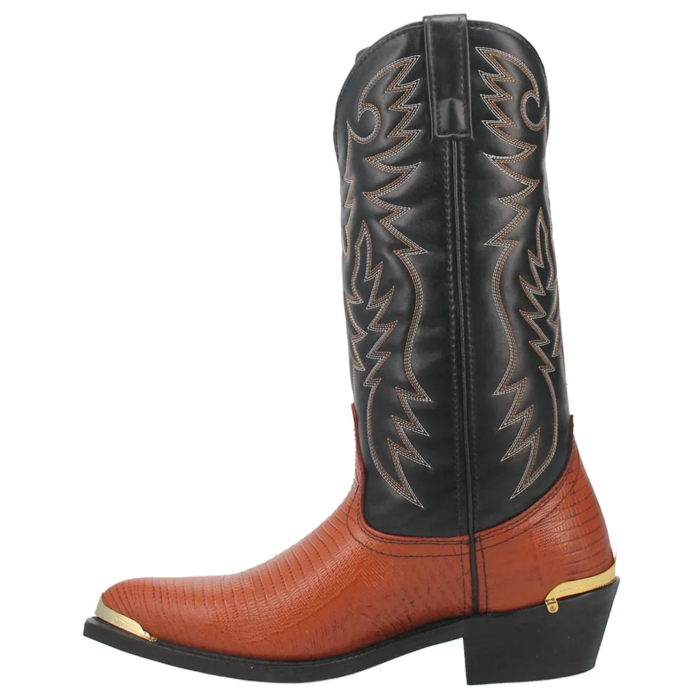 Atlanta Lizard Print Pointed Toe Cowboy Boots