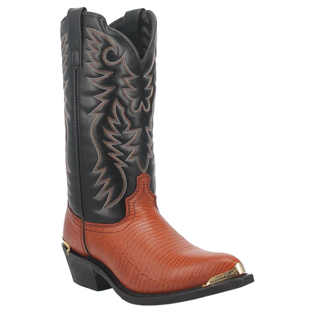 Atlanta Lizard Print Pointed Toe Cowboy Boots