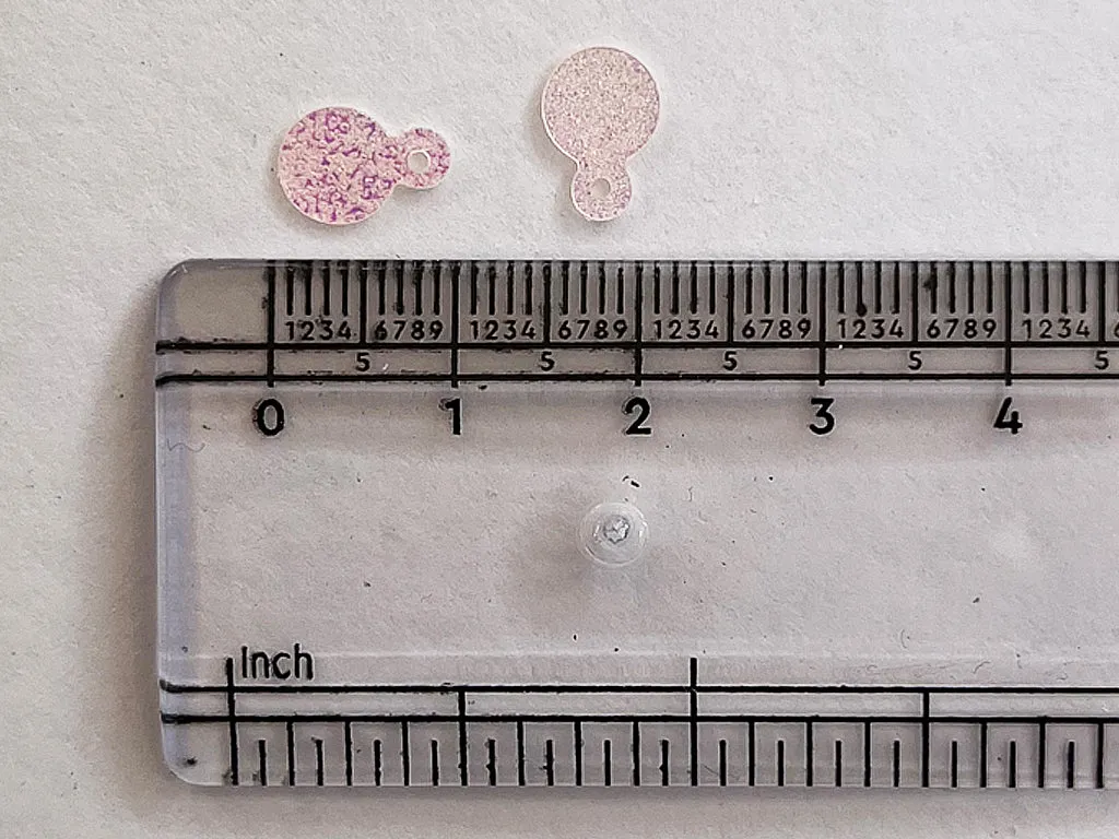 Baby Pink Single Hole Round Sequins