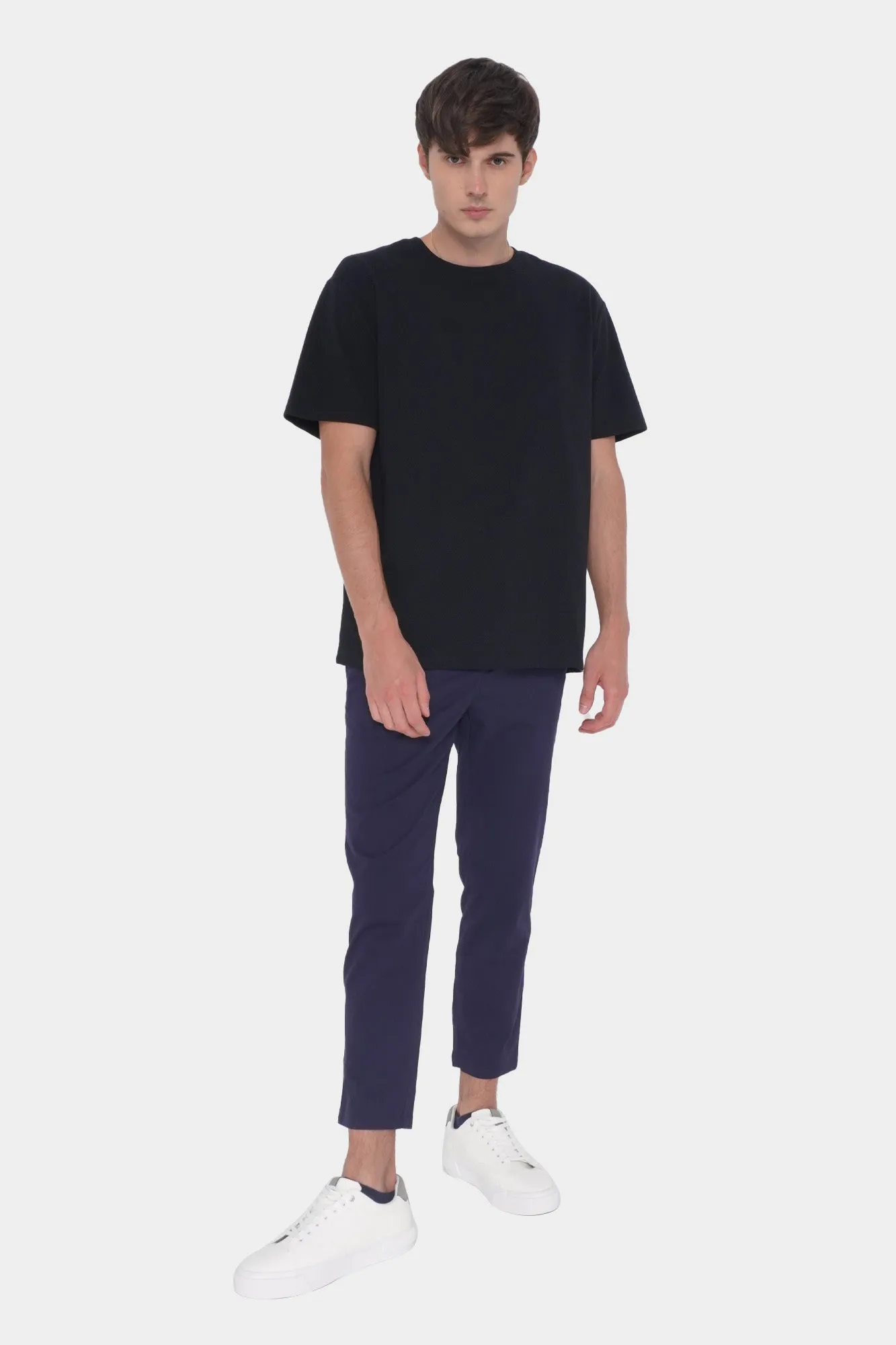 Basic Dapper Fit Ankle Length Pull-On Trousers