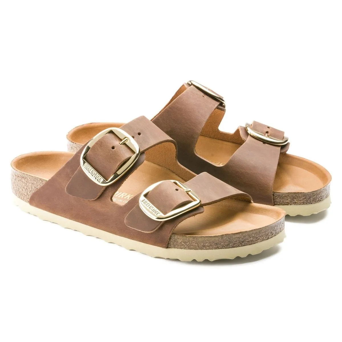 Birkenstock Women's Arizona Big Buckle Oiled Leather Cognac