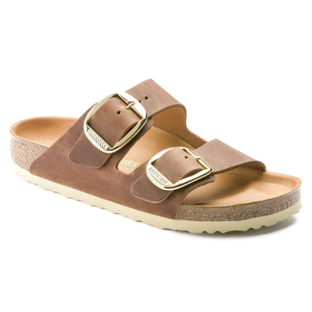 Birkenstock Women's Arizona Big Buckle Oiled Leather Cognac