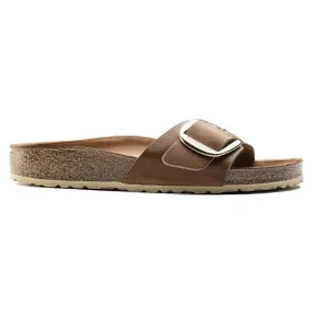 Birkenstock Women's Madrid Big Buckle Oiled Leather Cognac