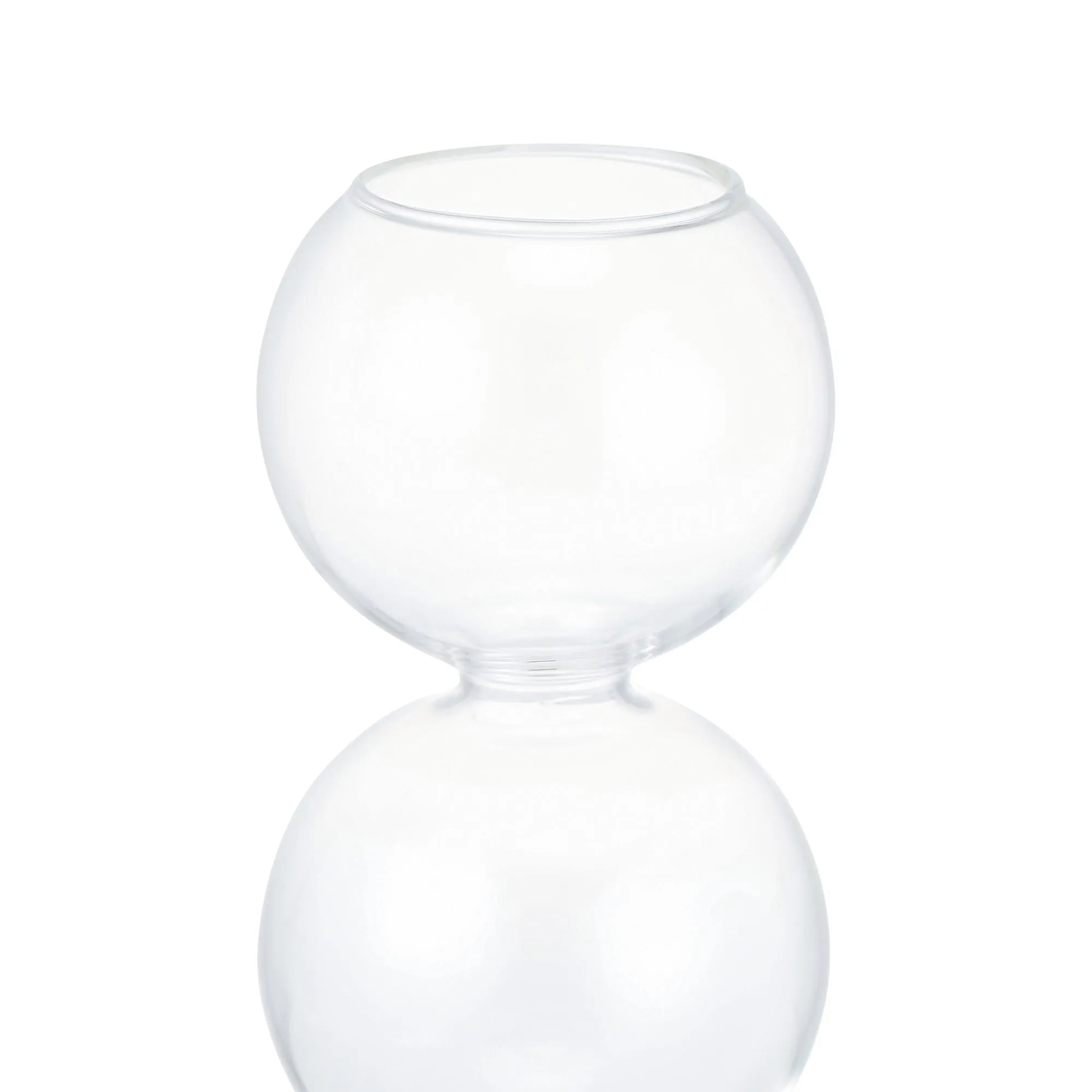 Bubble Glass Flower Vase Small Clear