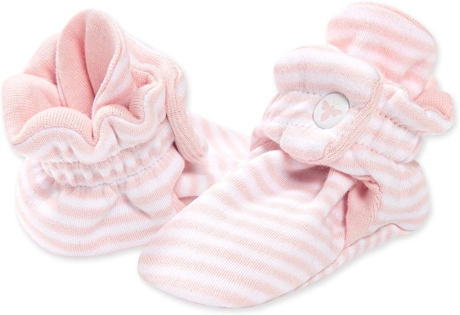 Burt'S Bees Baby Unisex Baby Booties, Organic Cotton Adjustable Infant Shoes