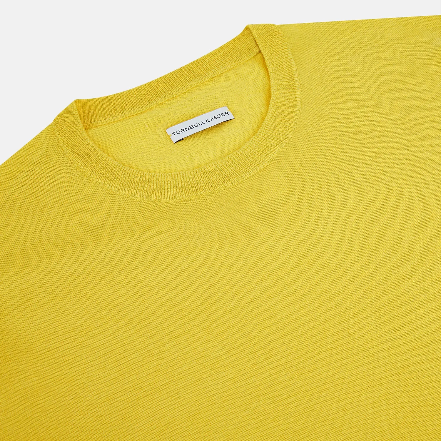 Canary Yellow Merino Round Neck Jumper