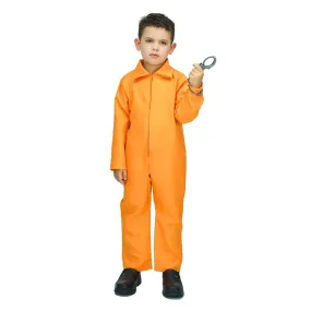 Child Orange Prisoner Jumpsuit