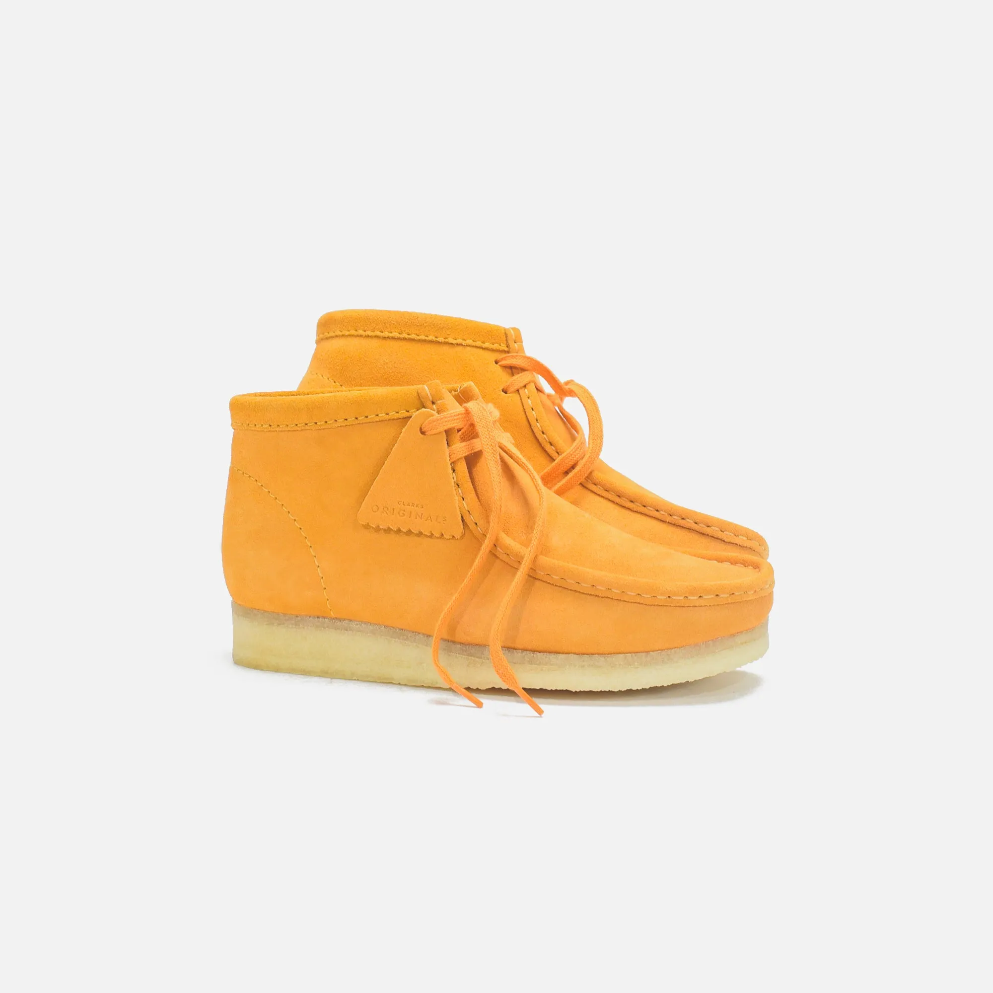 Clarks Wallabee Boot - Burnt Yellow Suede