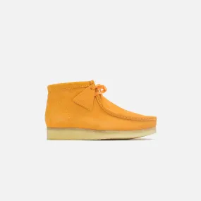 Clarks Wallabee Boot - Burnt Yellow Suede