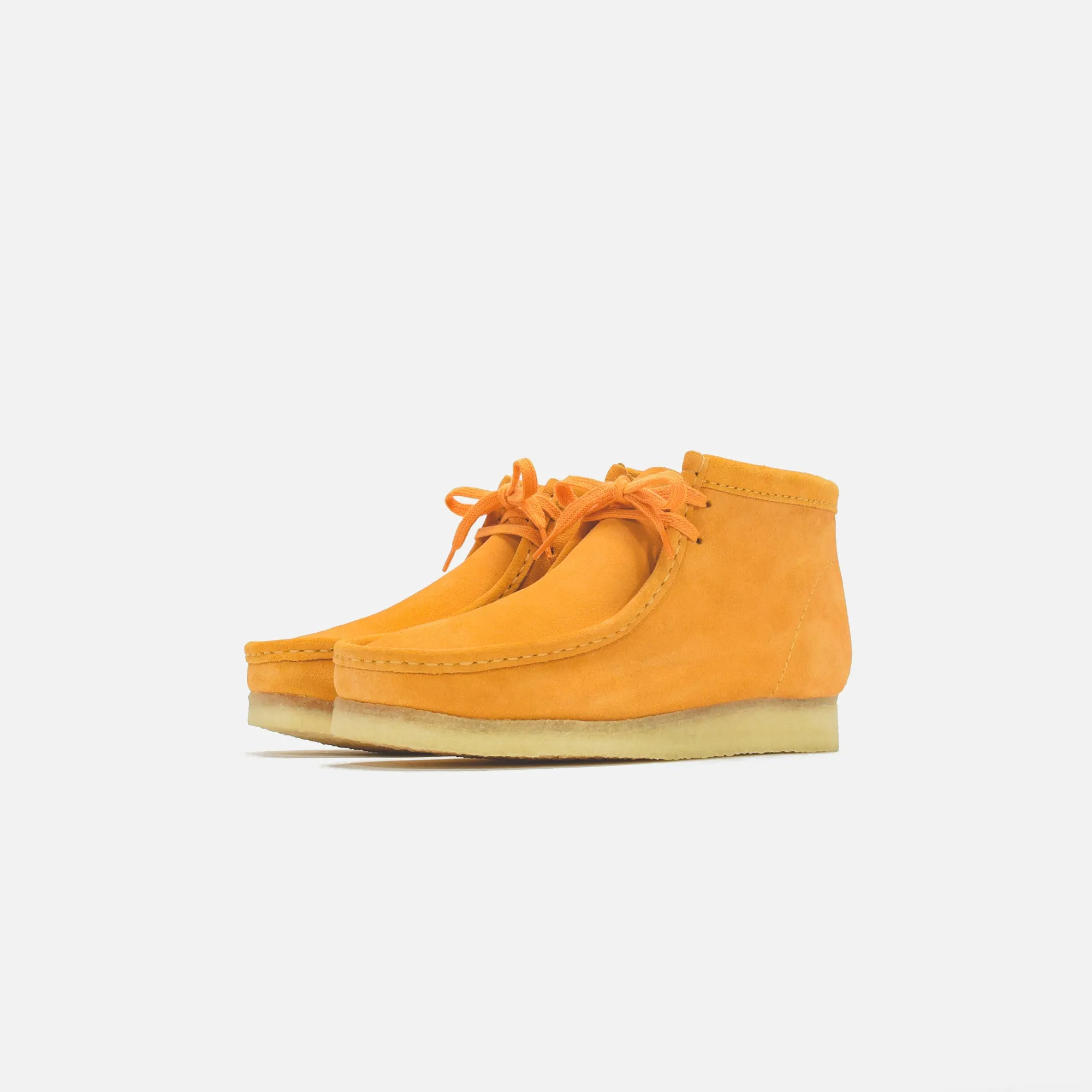 Clarks Wallabee Boot - Burnt Yellow Suede