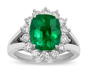 Colombian Emerald Ring, 4.68 Carats