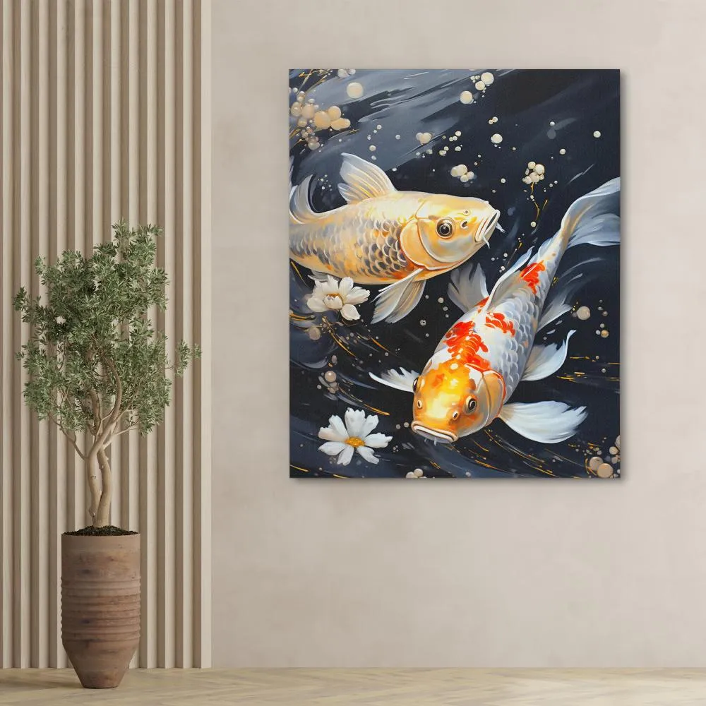 Colorful Koi Pond