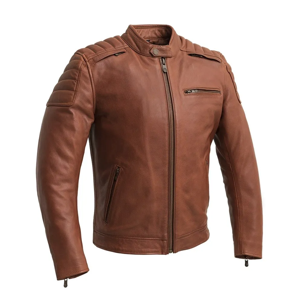 Crusader Men's Motorcycle Leather Jacket