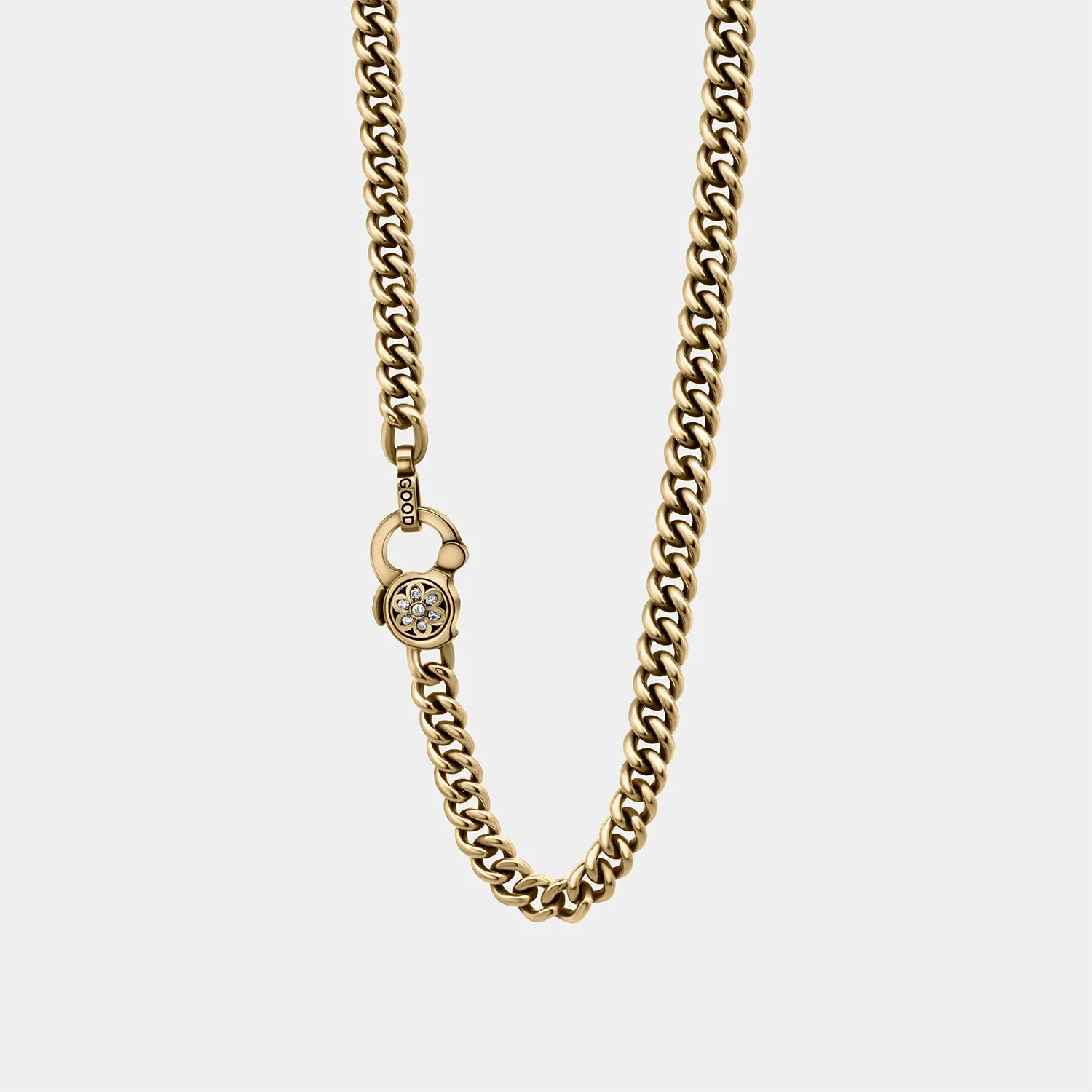 Curb Chain Necklace | 18K Yellow Gold - AA