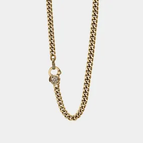 Curb Chain Necklace | 18K Yellow Gold - AA