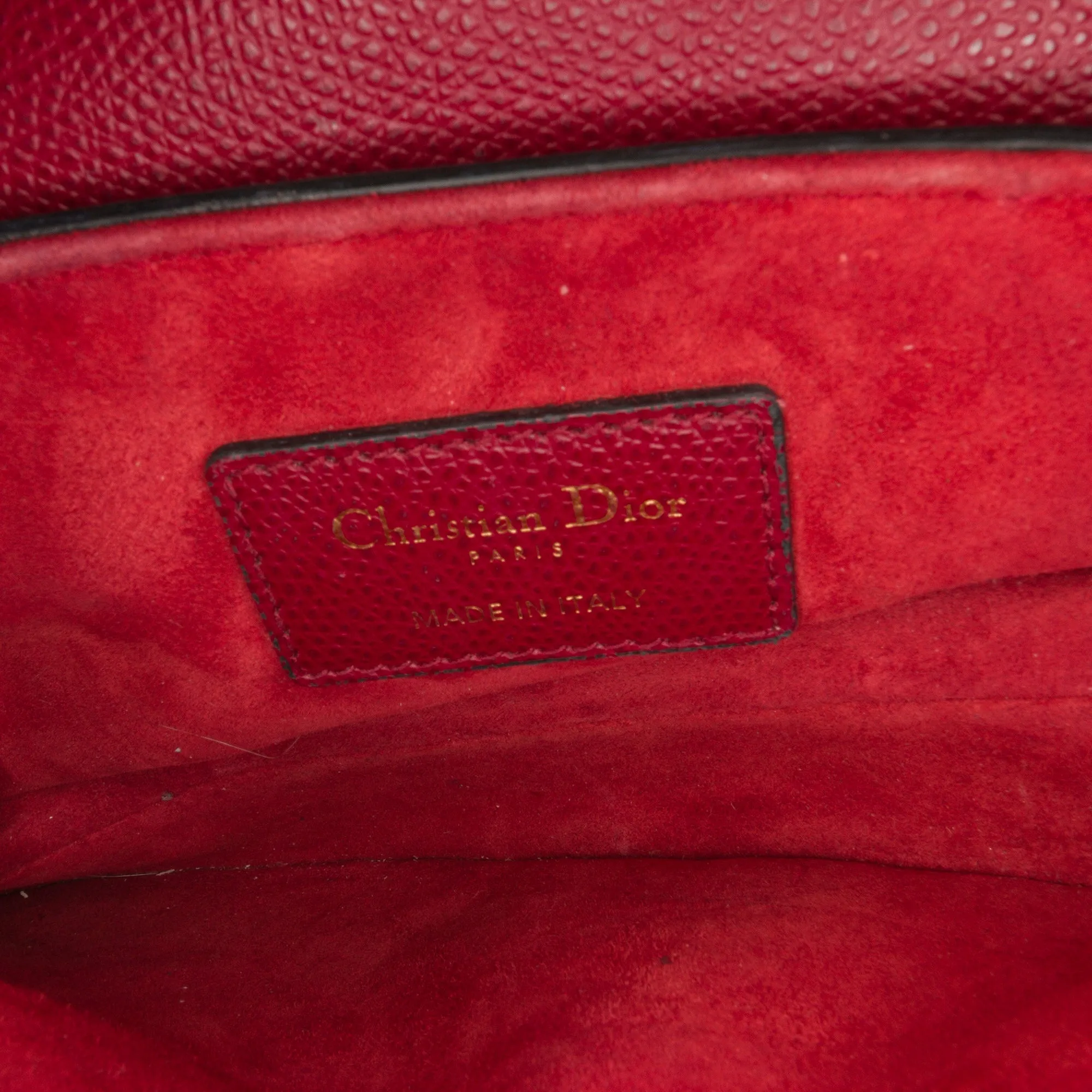 Dior Saddle Bag Mini Red Calfskin