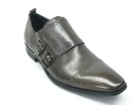 Double Monk Buckle Cap Toe