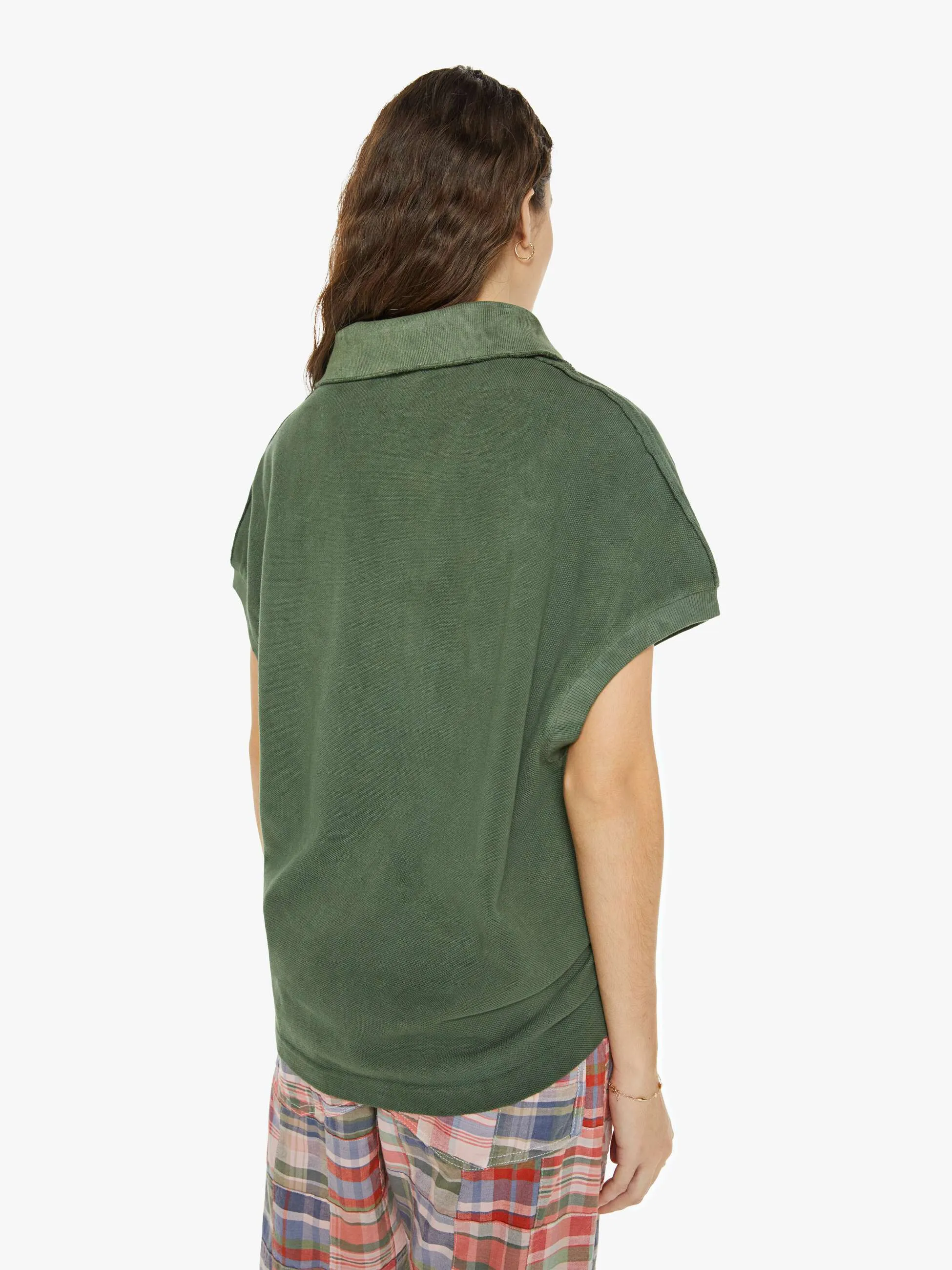 Dr. Collectors Alligator Sleeveless Polo - Military Green