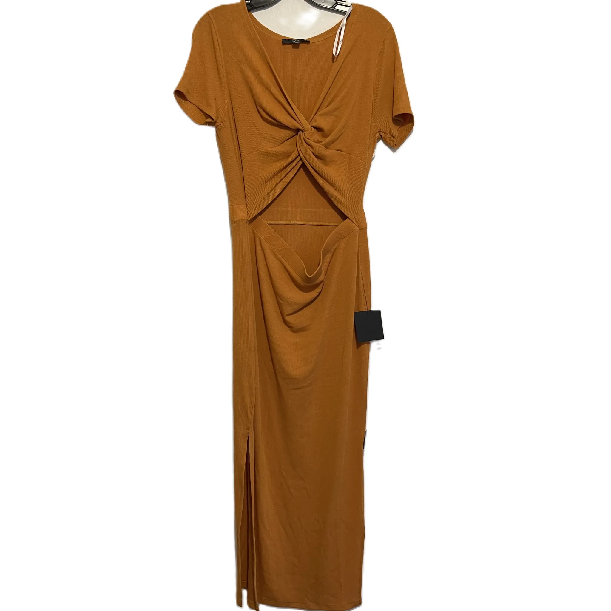 Dress Casual Midi By Lulus In Orange, Size: Xl