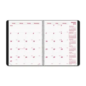 Duraflex 14-Month Planner, Black, 2025