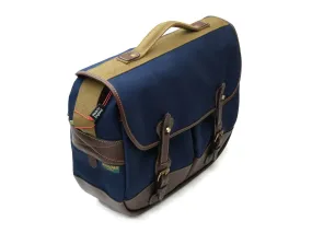 Eventer Camera/Laptop Bag - Navy Canvas / Chocolate Leather