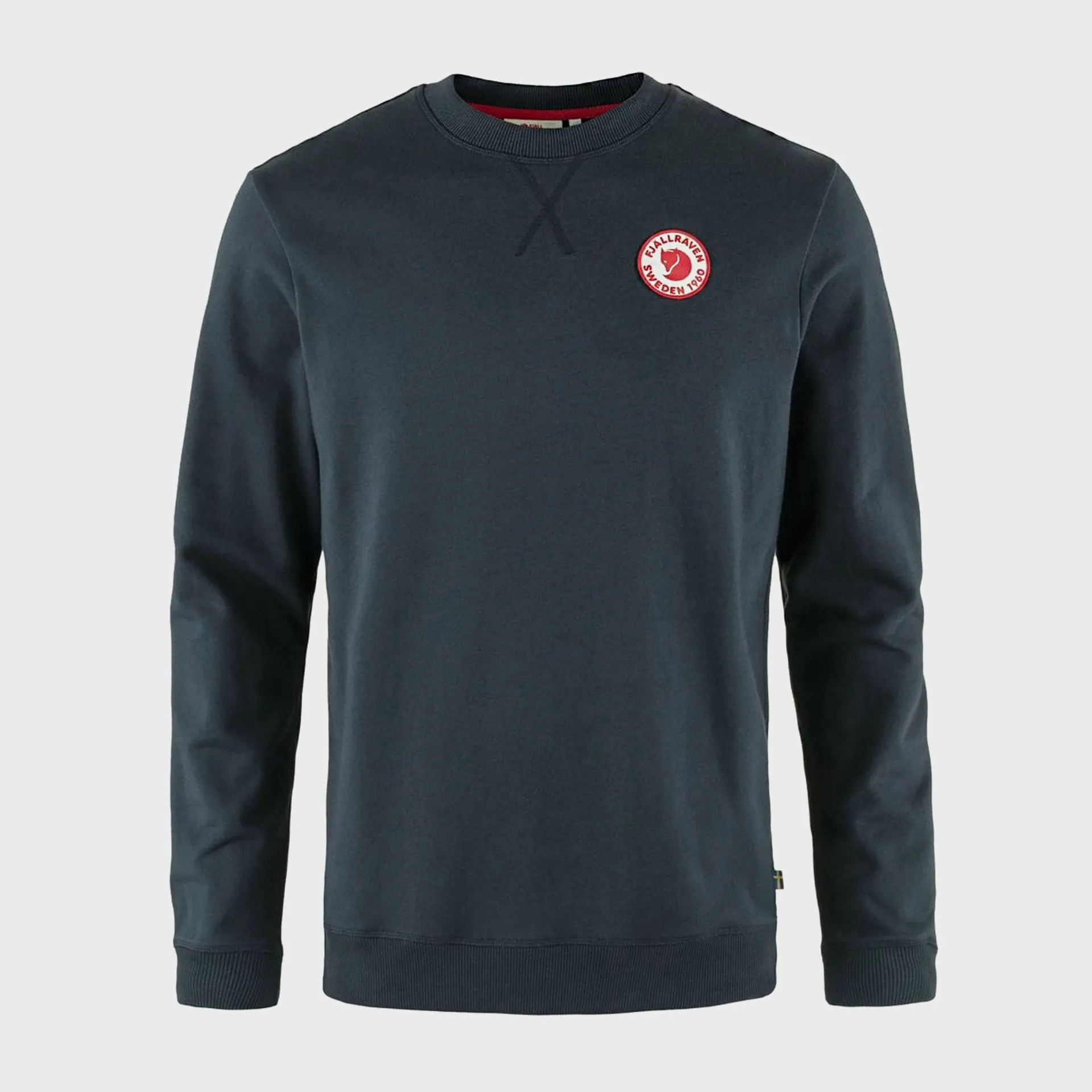 Fjallraven Mens 1960 Logo Badge Sweater - Dark Navy