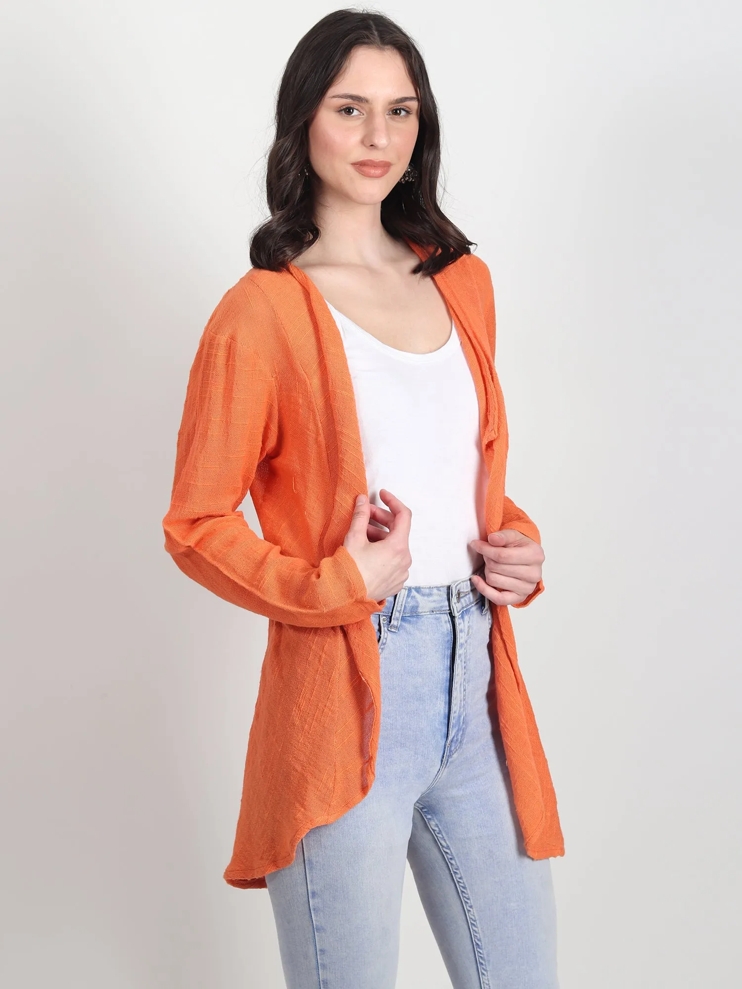 Haley plain textured shrug