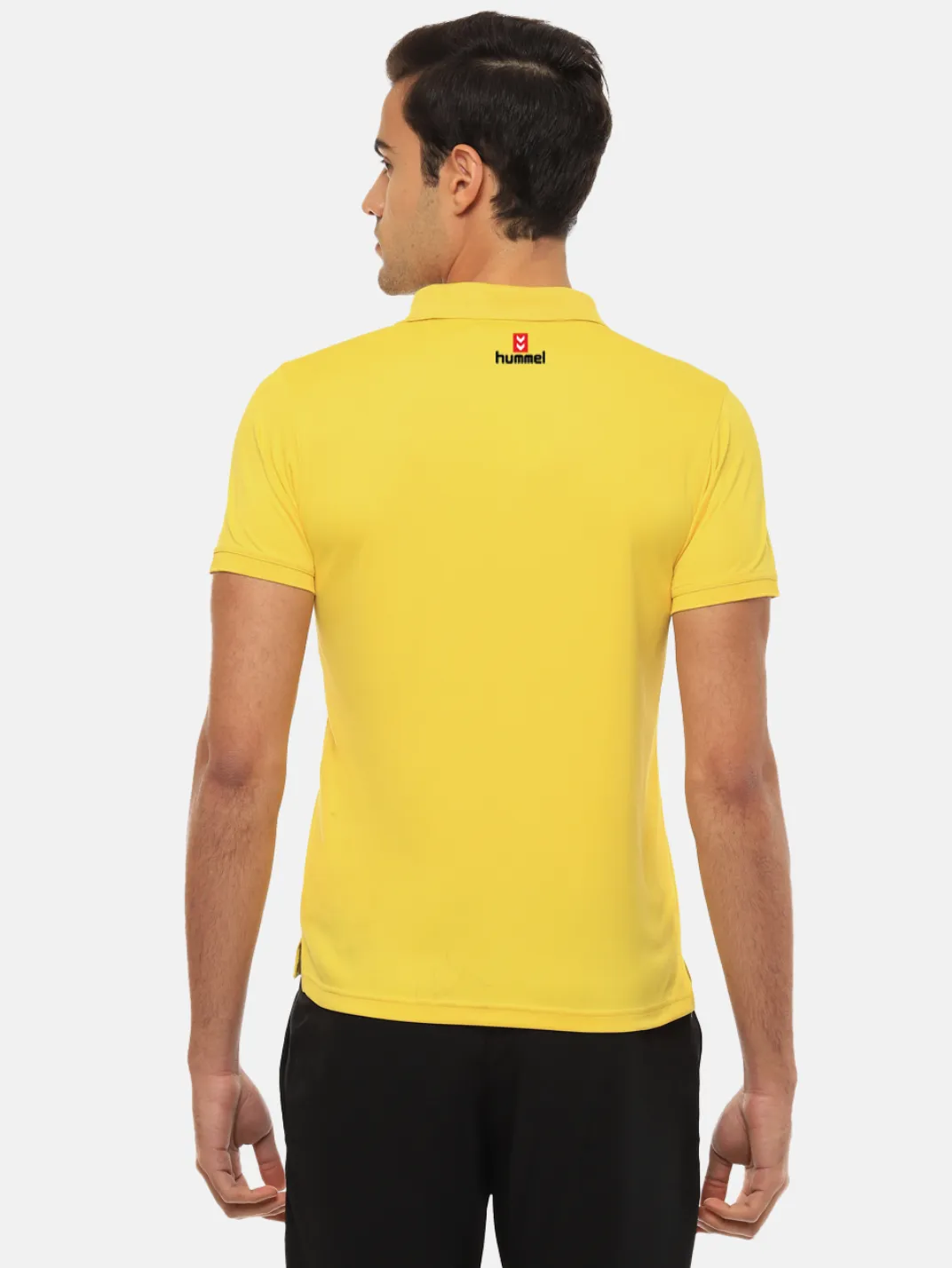 Hummel Men Yellow B2B Poly Polo