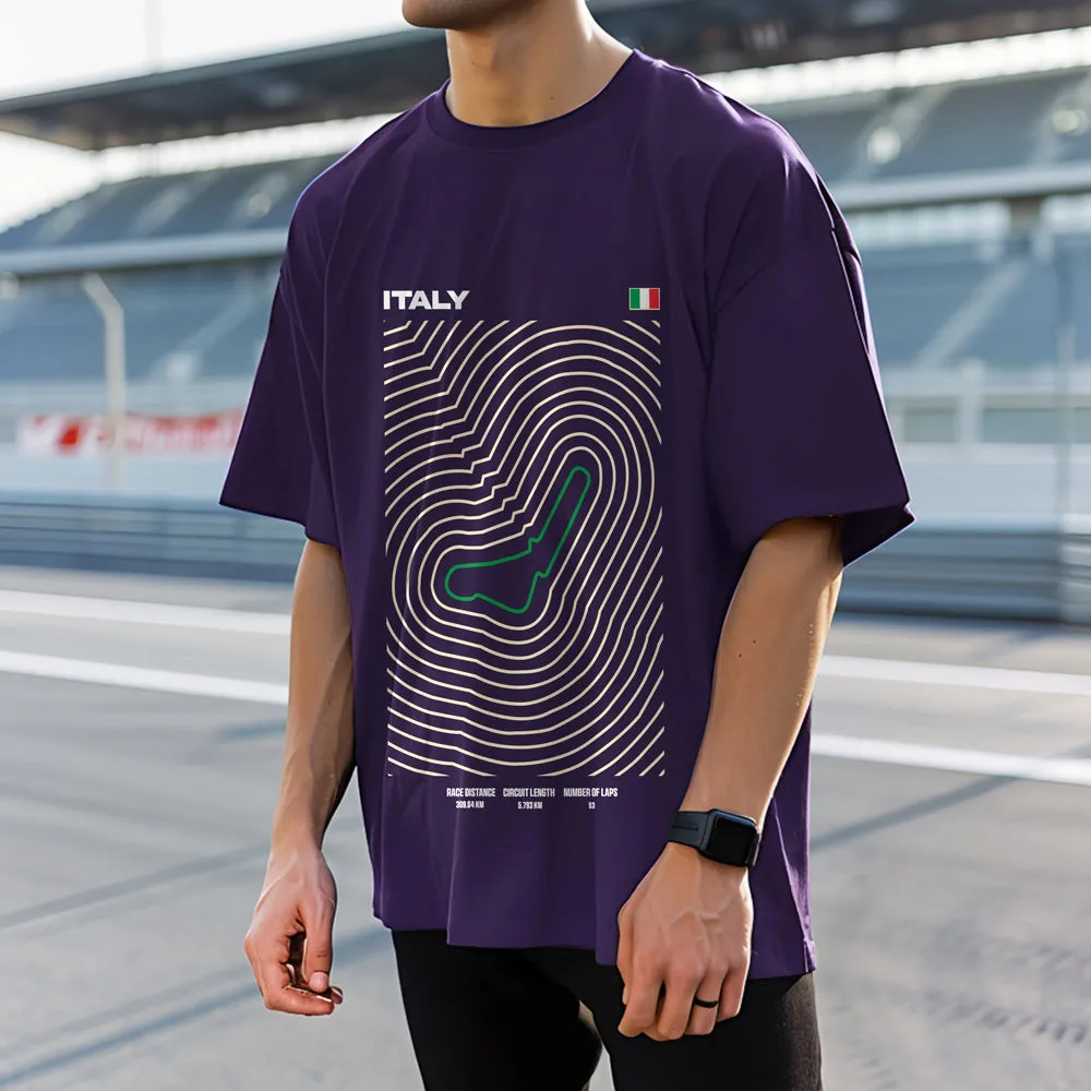 Italian Grand Prix Circuit Oversized T-Shirt