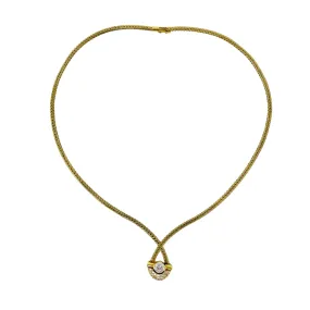 Jose Hess 18K Gold 18" Necklace with Diamonds